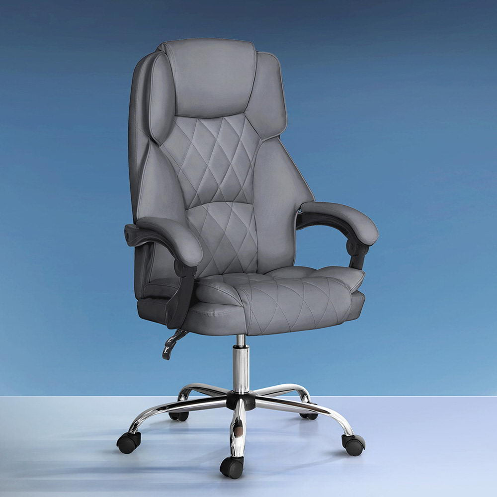 Executive Office Chair Recliner Grey