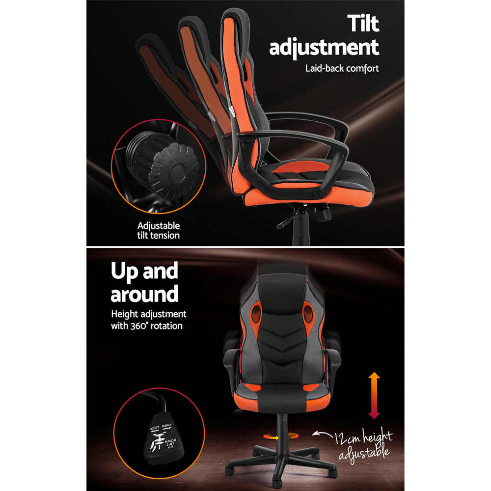 Apex High Back Gaming Chair – Orange