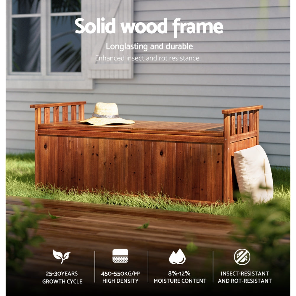 Beacon Outdoor Storage Bench – Natural – Large