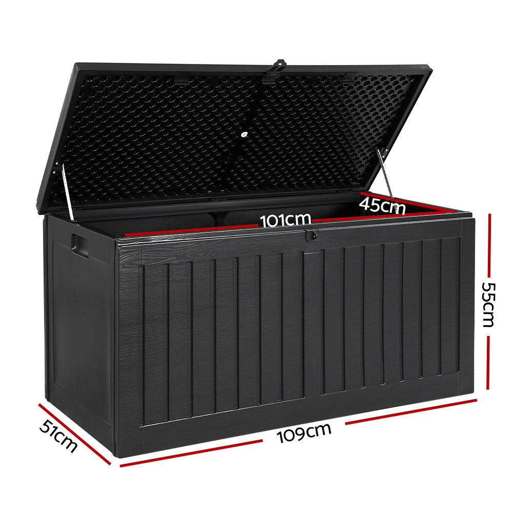 Kairos Outdoor Storage Box – Black – 270L