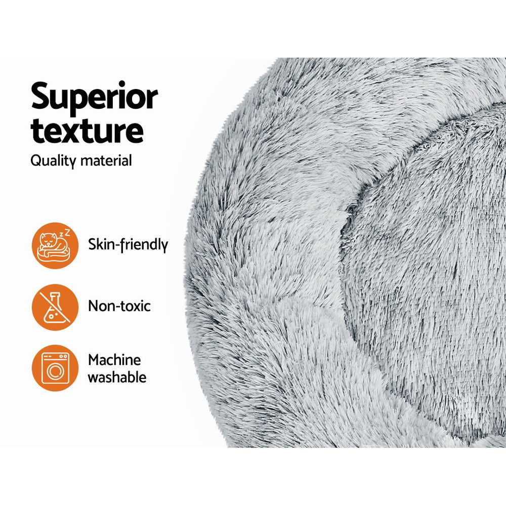 Serano Calming Pet Bed – Charcoal – Large 90cm