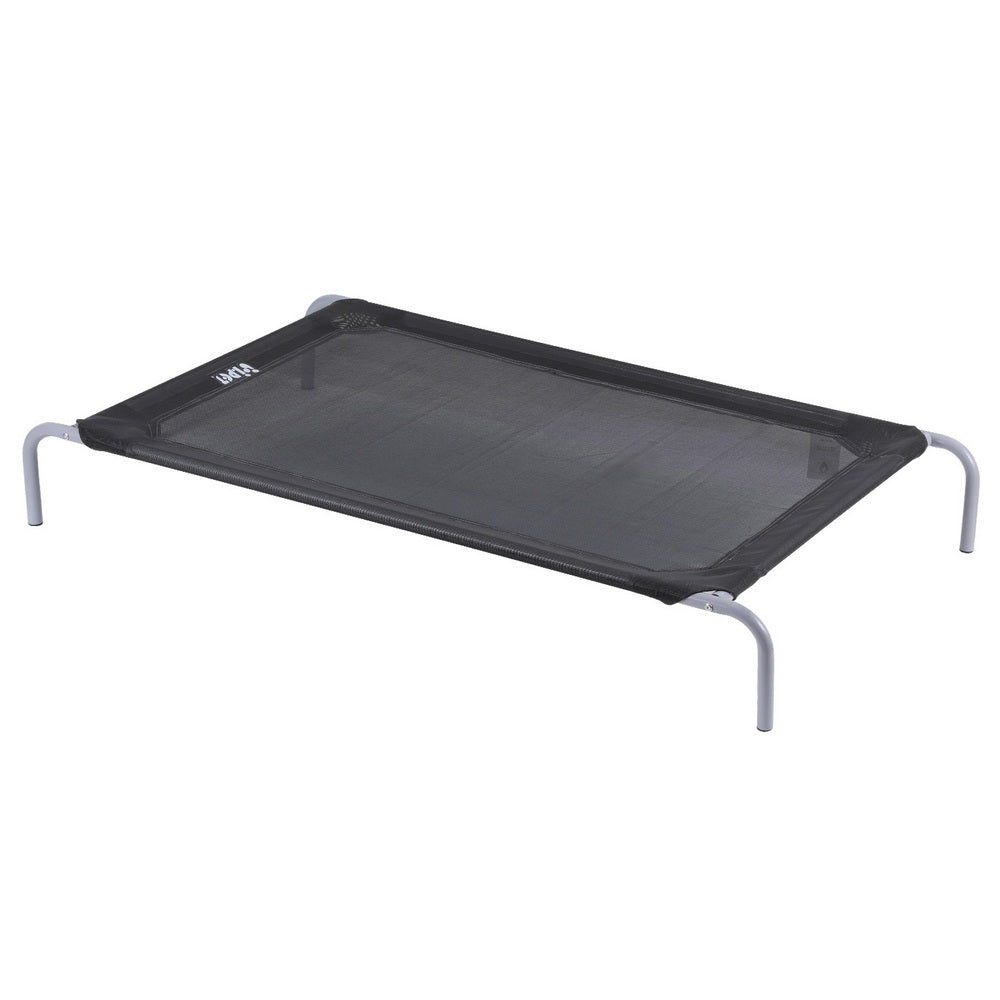 Pet Dog Bed Elevated Trampoline Durable Raised Heavy Duty Large Dogs Black