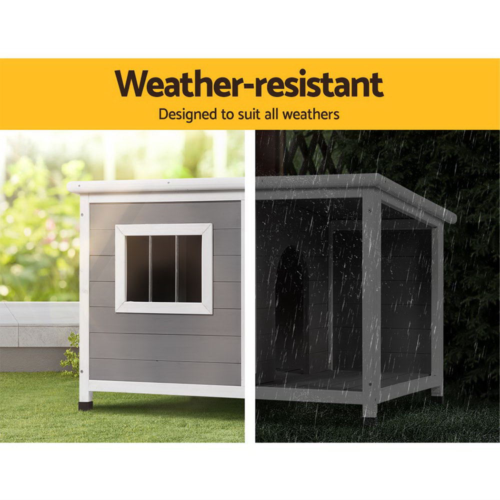 Bramston Wooden Dog Kennel – Natural – Large