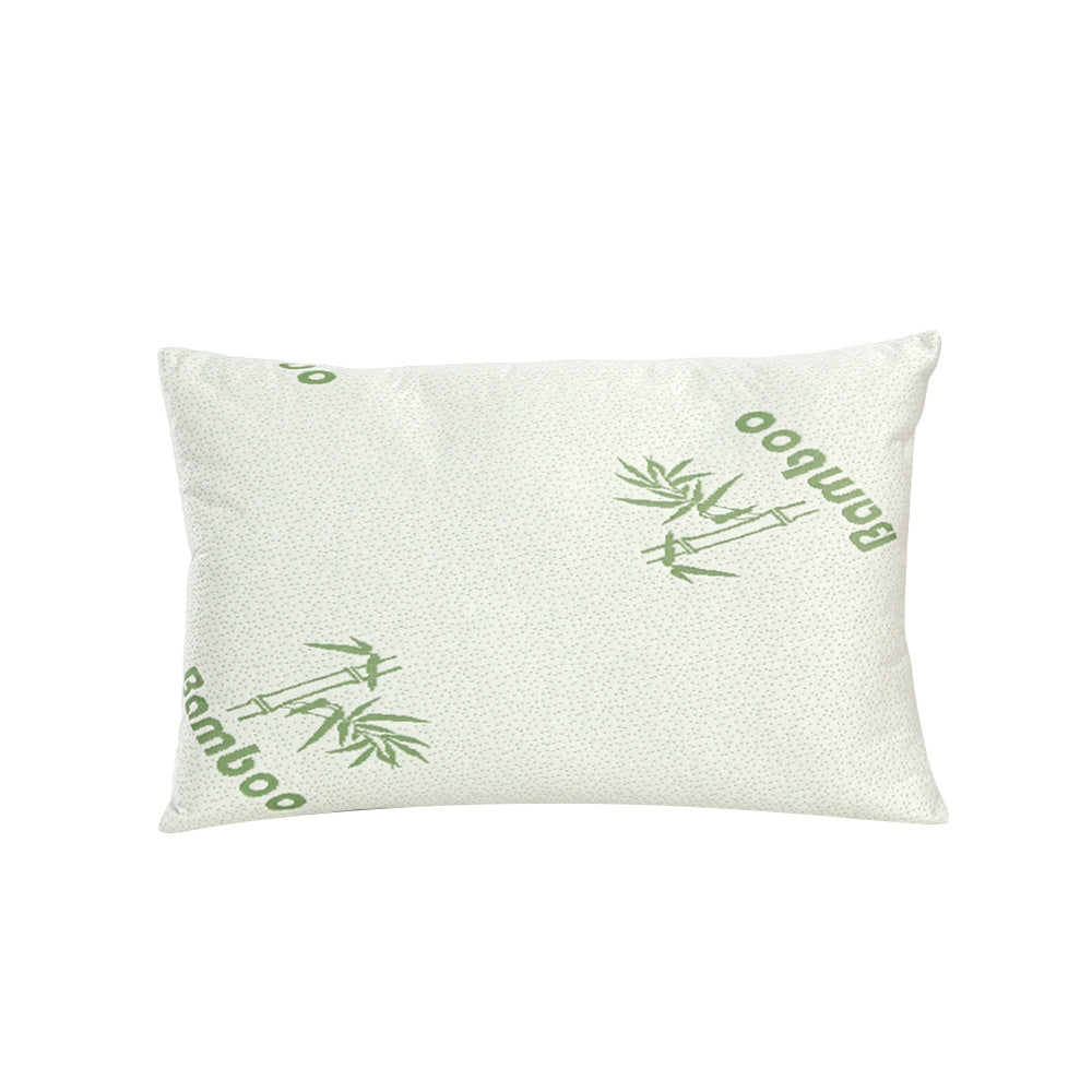 Serena Bamboo Pillows – White – Set of 4
