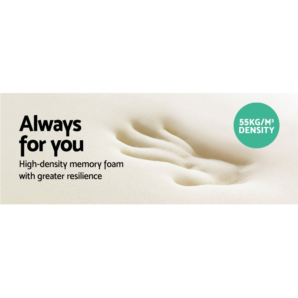 Nara Memory Foam Contour Pillow – Grey / Charcoal – Standard