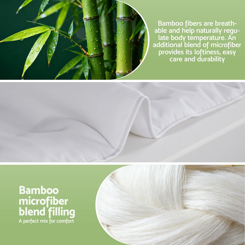 Haven Bamboo Quilt – White – King