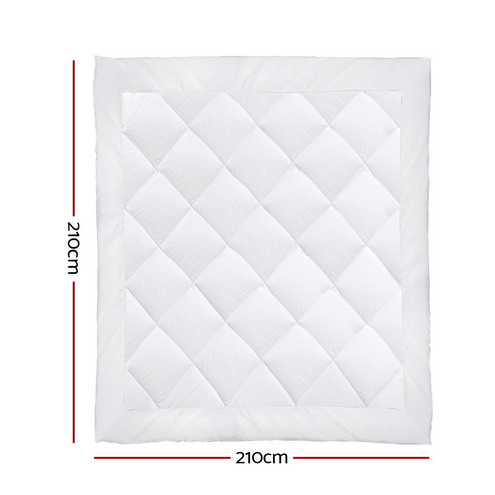 Cove Bamboo Microfibre Quilt – White – Queen