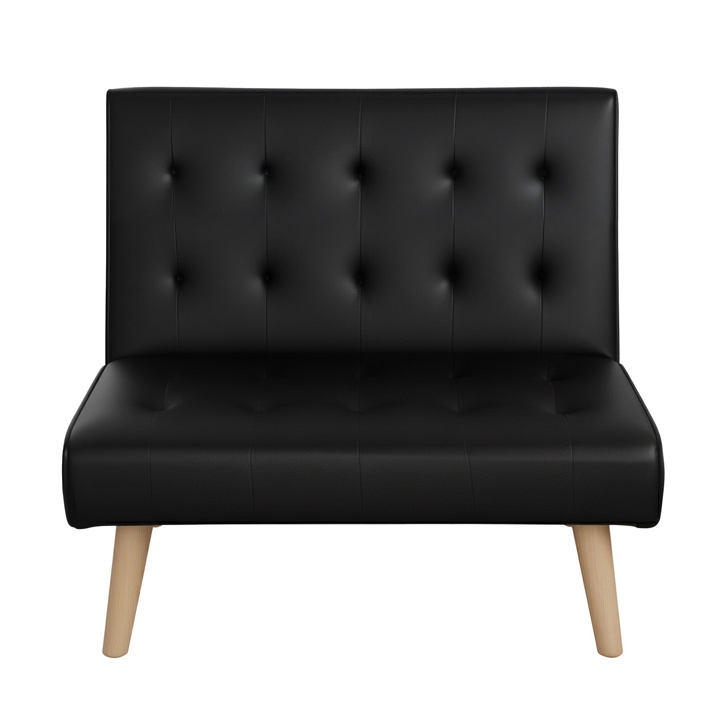 Meridian Recliner Sofa Bed – Black – Single Seater