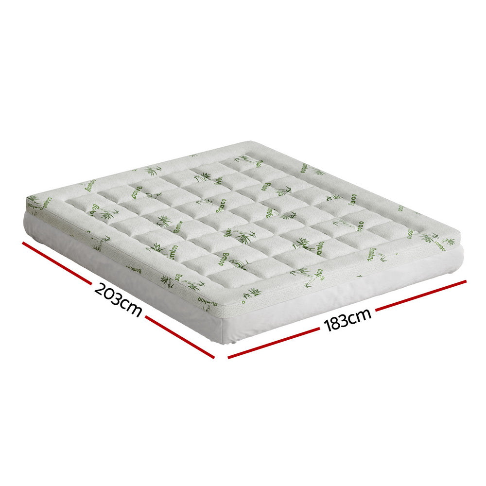Kairo Bamboo Mattress Topper – White – King