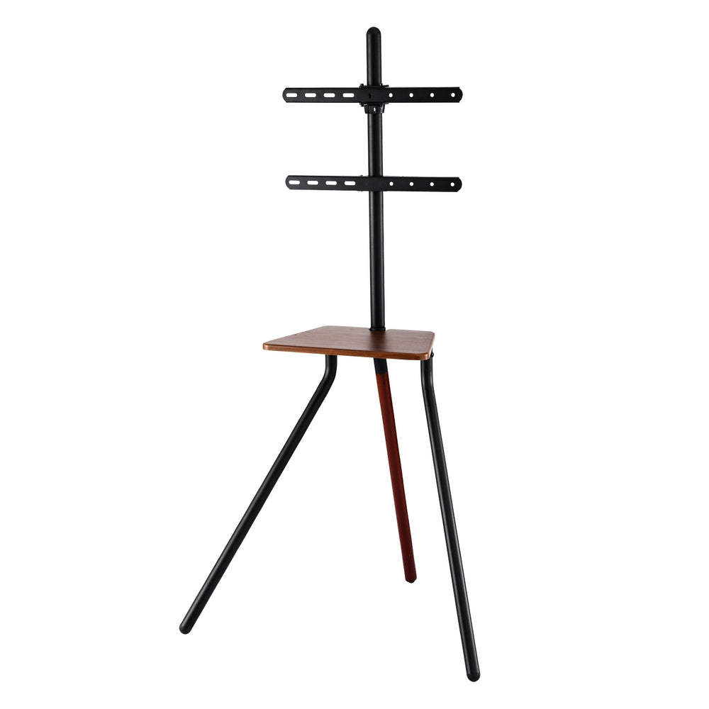 Linden TV Stand Wooden Tray 24 - 55" Swivel Height Adjustable