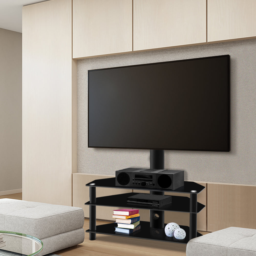 Atlas TV Stand Mount Bracket for 32" - 60" LED LCD 3 Tiers Storage Floor Shelf