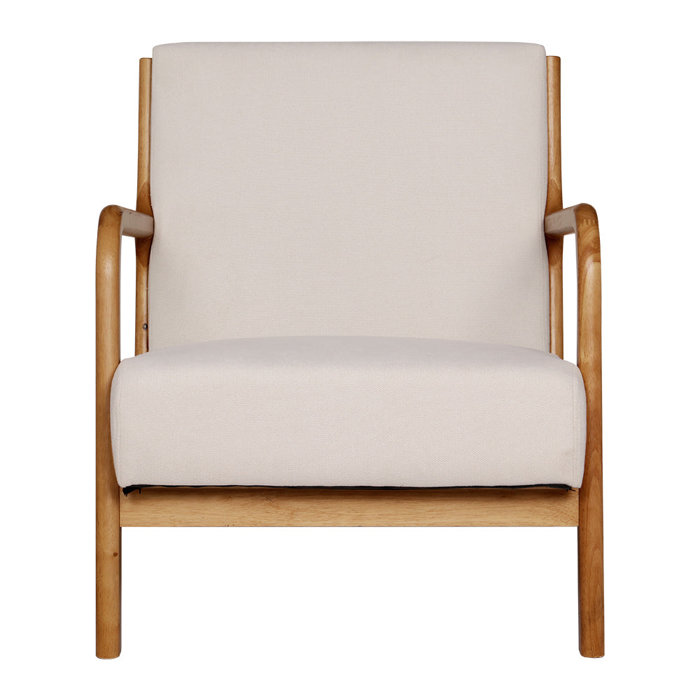 Hudson Fabric Armchair – Beige Olive