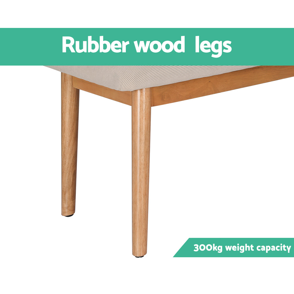 Nina Dining Bench – Beige – 106 cm