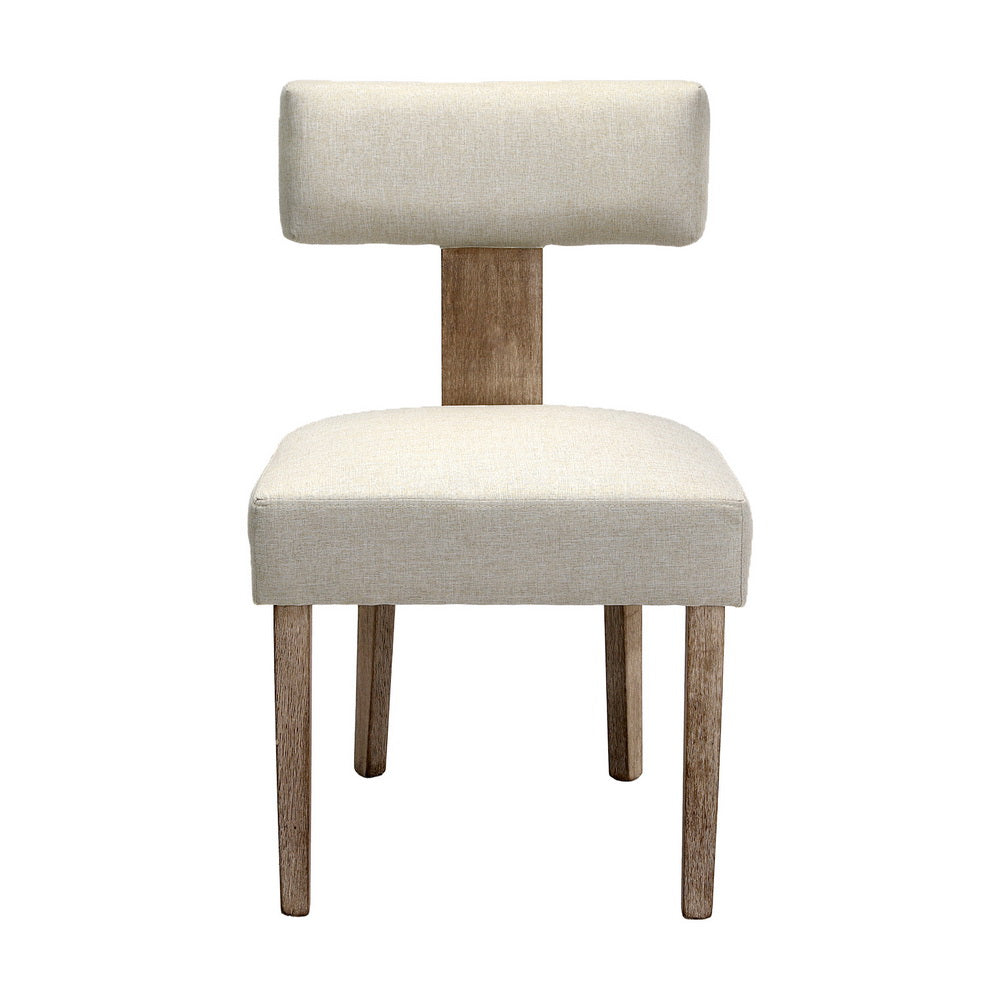 Milford Dining Chairs – Beige – Set of 2