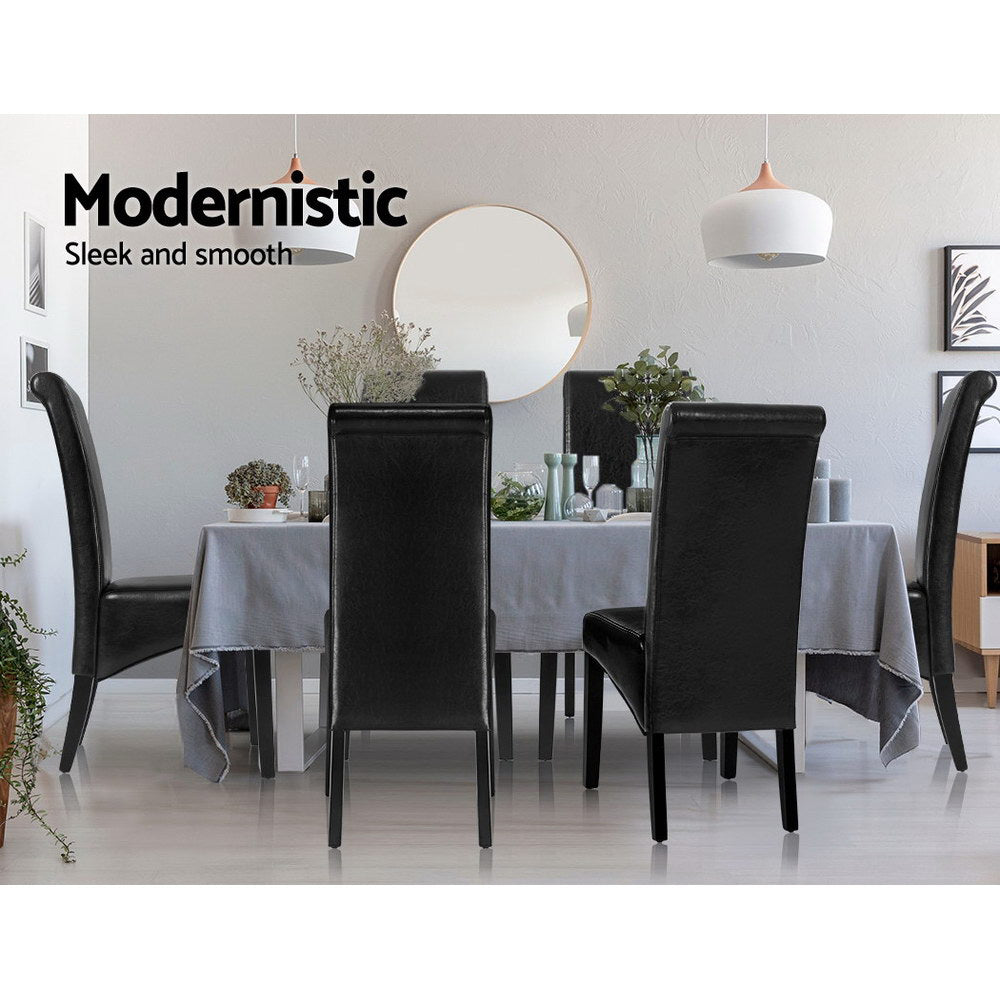 Danson Parsons Dining Chairs – Black – Set of 2