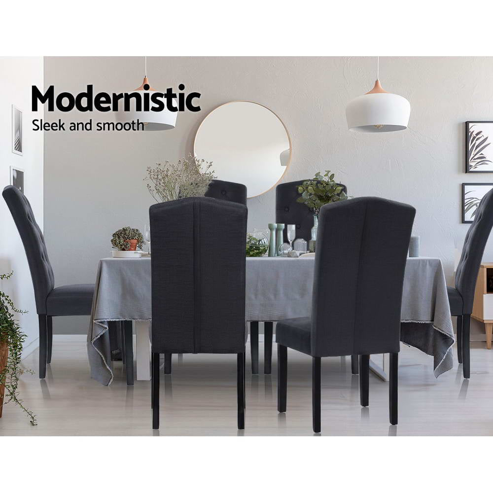 Dansk Dining Chairs – Dark Grey – Set of 2