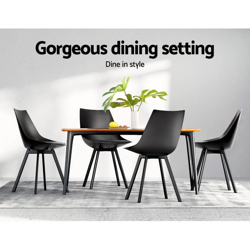 Lylette Dining Chairs – Black – Set of 2