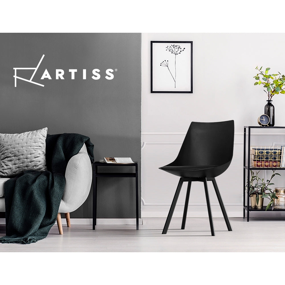 Lylette Dining Chairs – Black – Set of 2