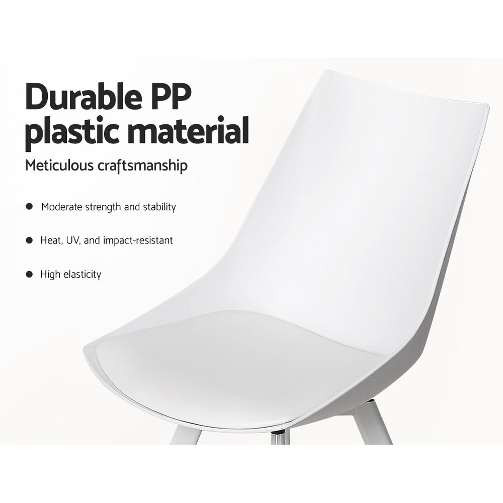 Lylette Dining Chairs – White – Set of 2