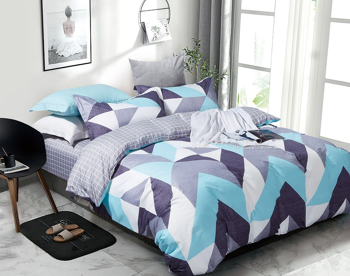 Kian Duvet Quilt Cover Set – Multi – Double