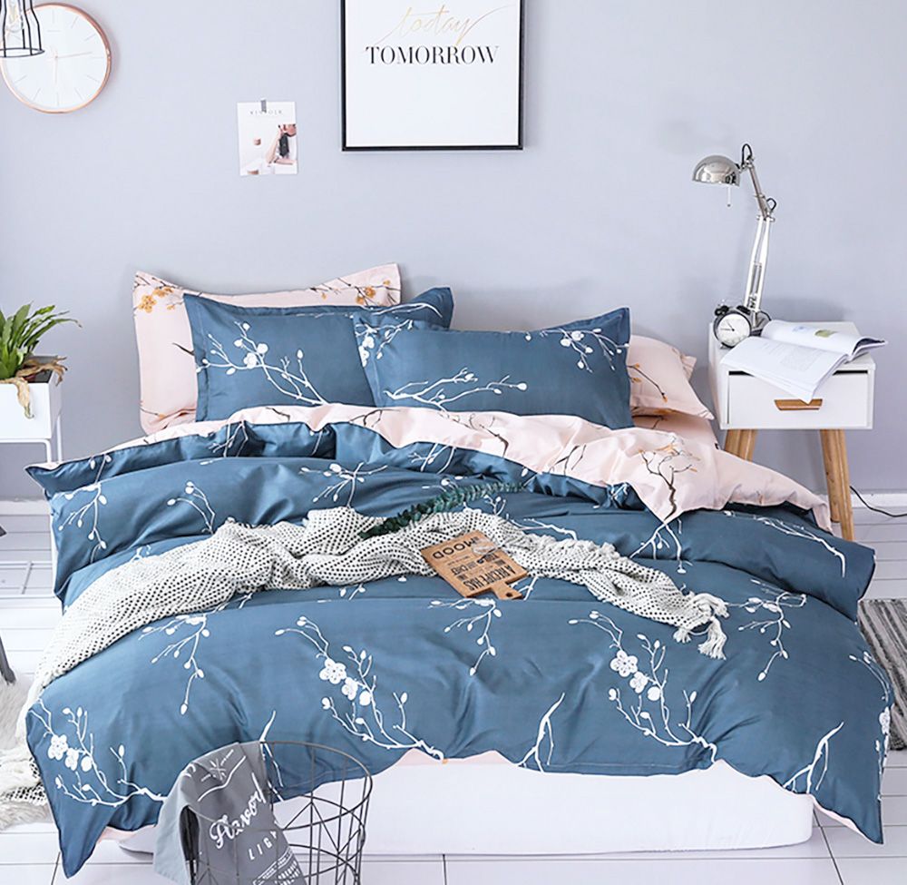 Floral Duvet Quilt Cover Set – Queen