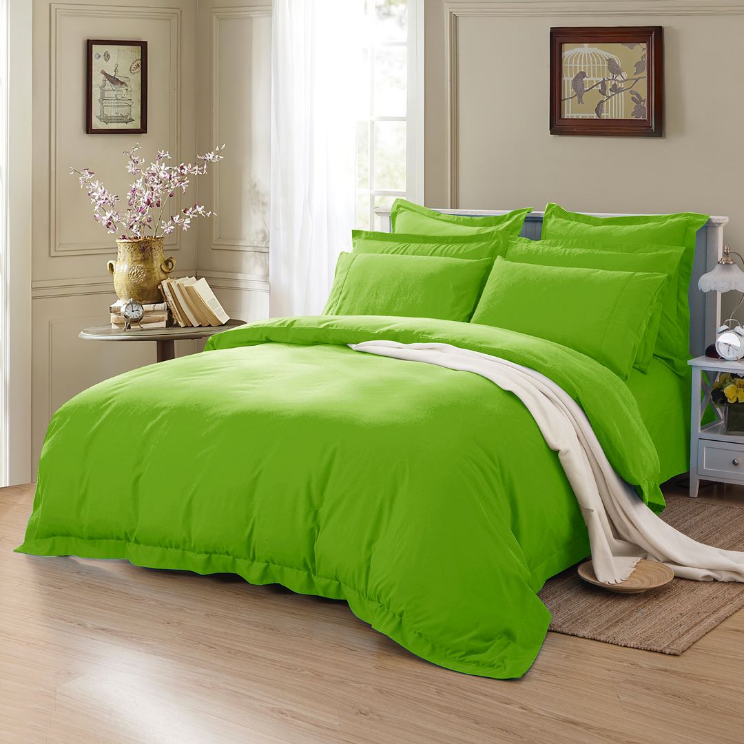 Rowan 1000TC Tailored Quilt Cover Set – Green – Single