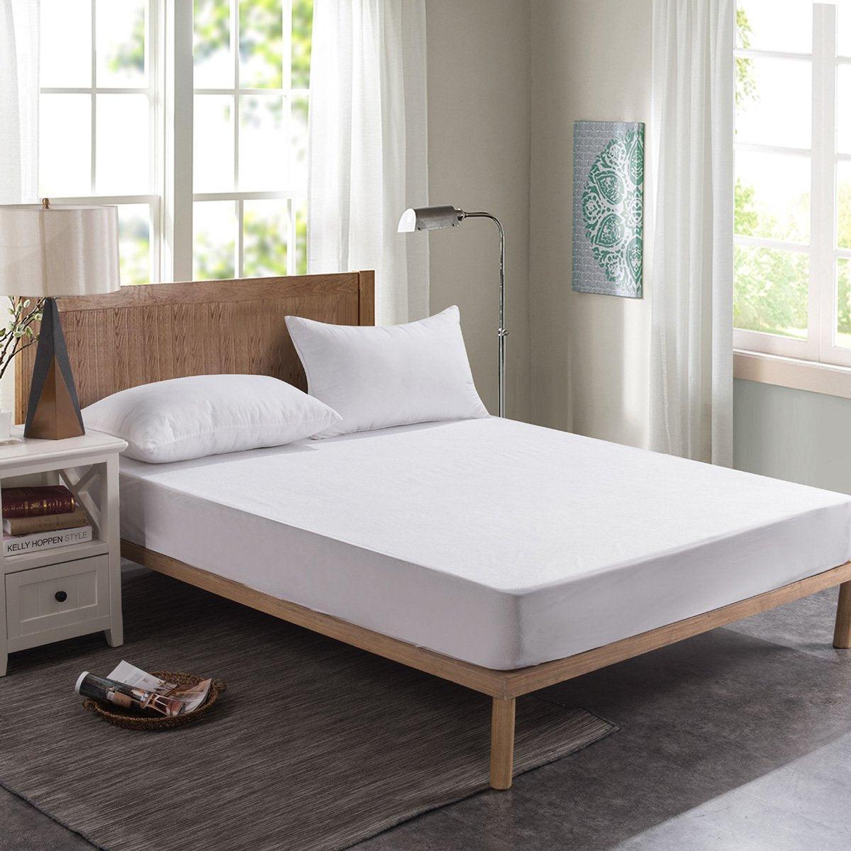 Nova Hotel Cotton Satin Bedspread – White – Single