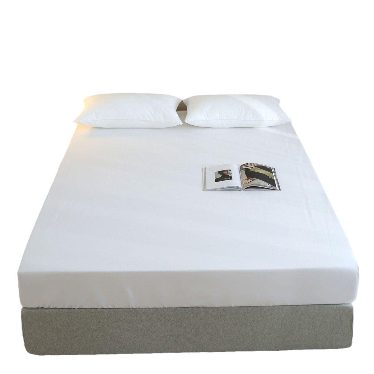 Nova Hotel Cotton Satin Bedspread – White – Single
