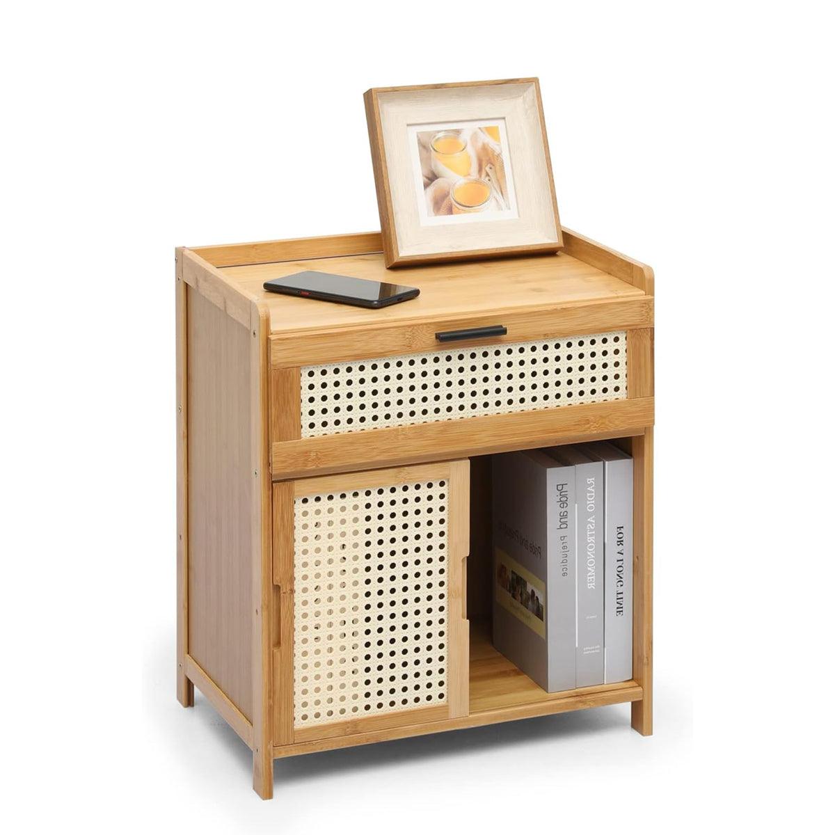 Nara Bedside Table – Natural – Small