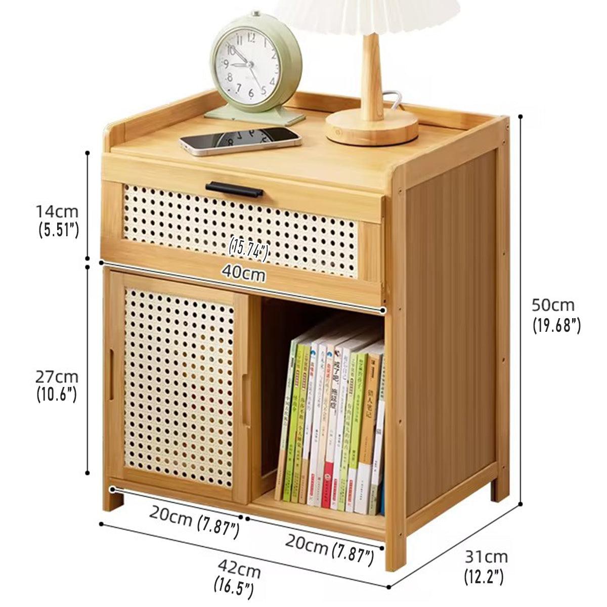 Nara Bedside Table – Natural – Small