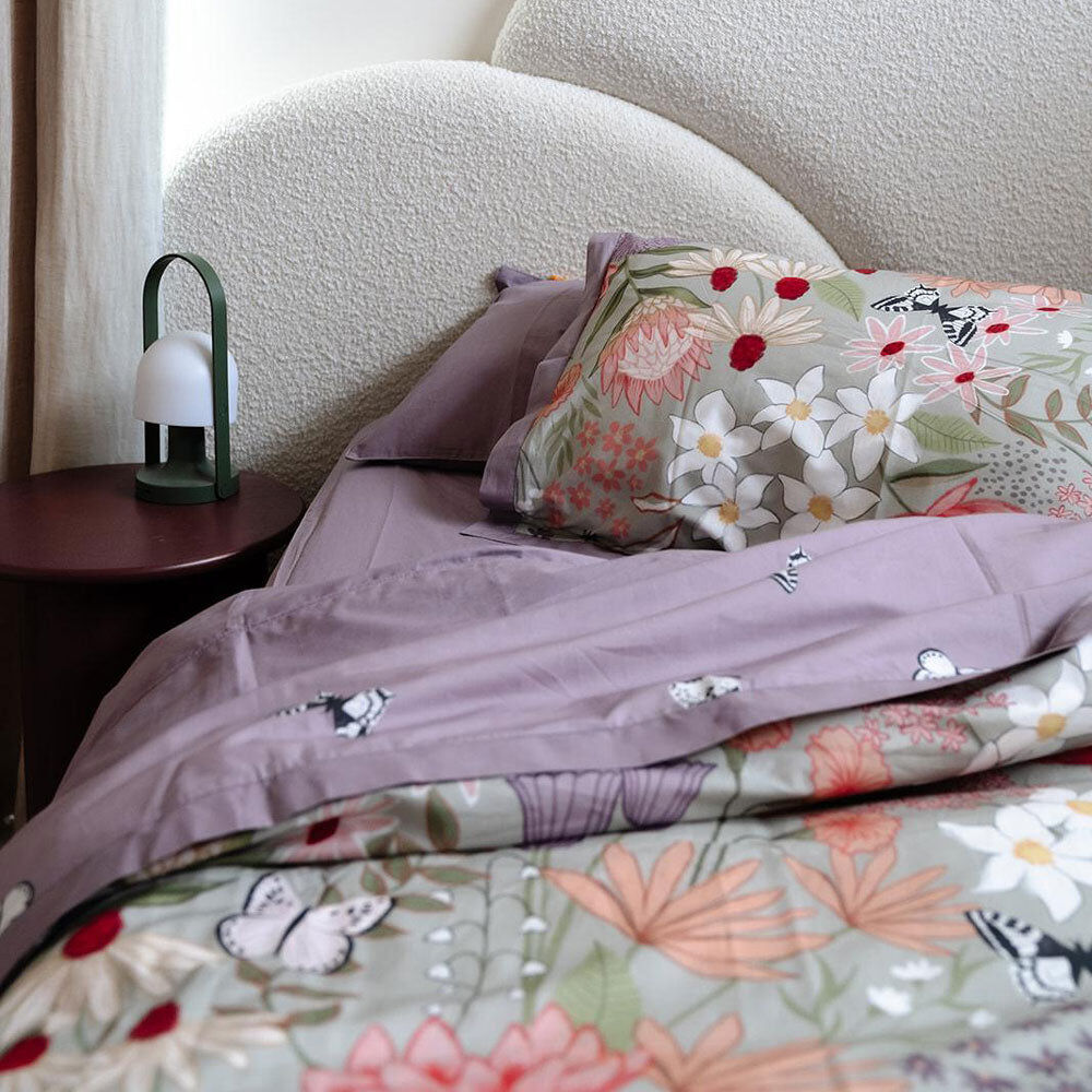 Serena Cloud Cotton Quilt Cover Set – Multi – Double