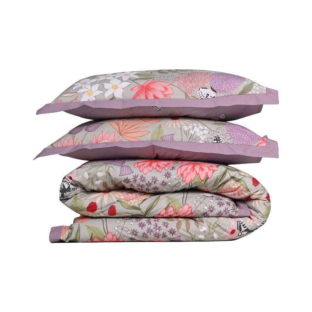 Serena Cloud Cotton Quilt Cover Set – Multi – Double