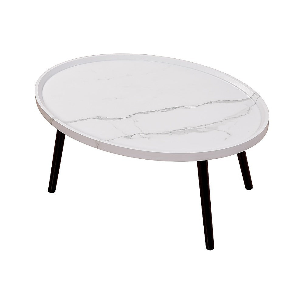 Alderon Oval Coffee Table – Brown – Medium