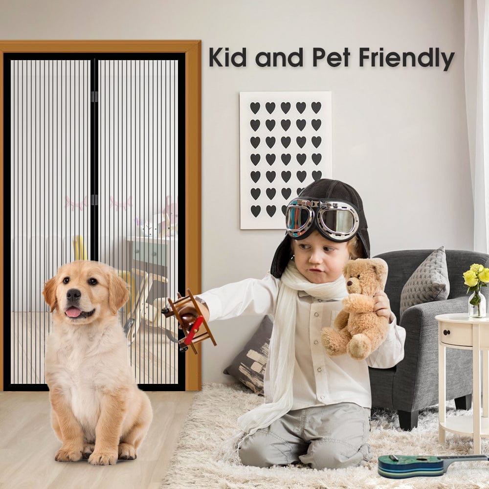 Atlas Magnetic Fly Screen Curtains – Set of 2