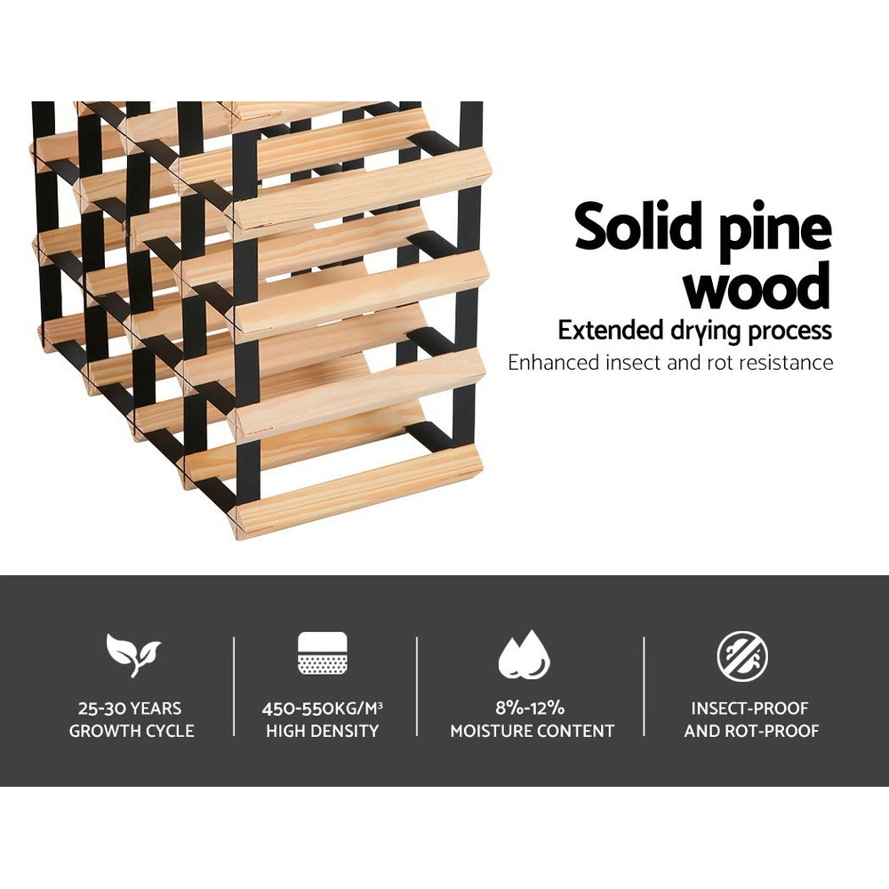 Sterling Timber Wine Rack – Natural – 20 Bottles
