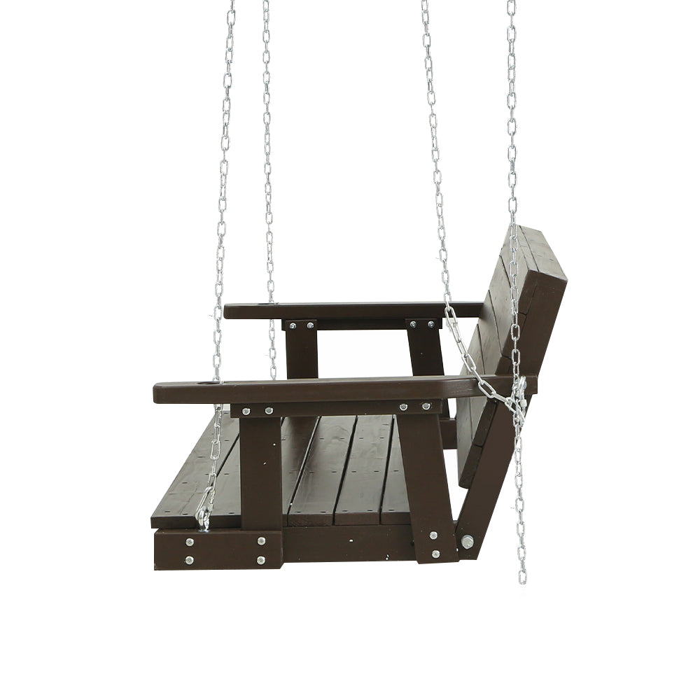 Bramley Wooden Porch Swing – Brown – 3 Seater