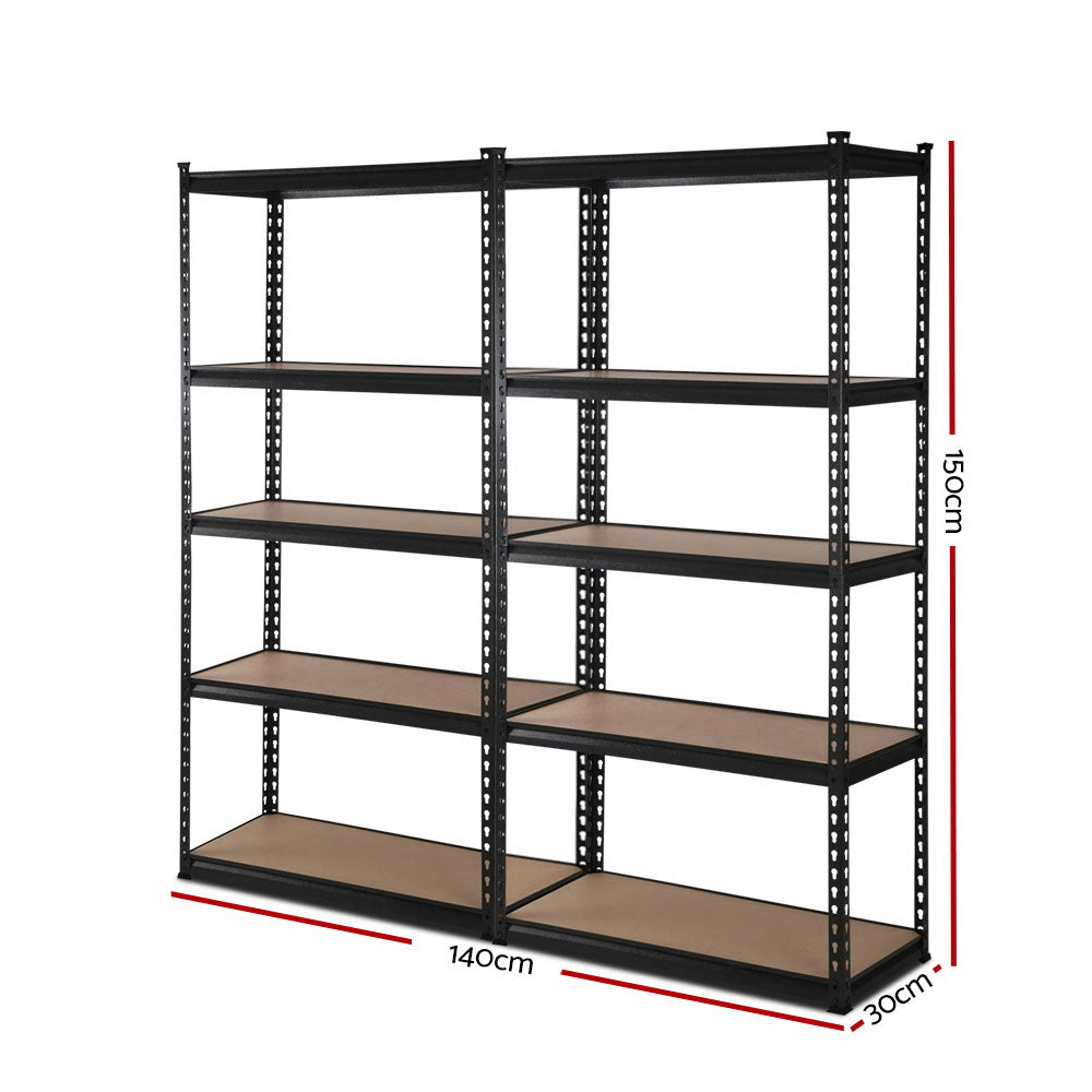Kairo Industrial Storage Rack – Black – 150 cm