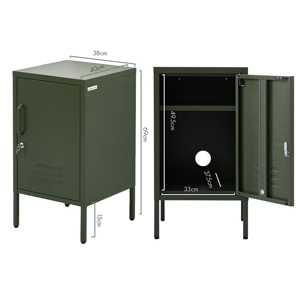 Valdez Metal Storage Cabinet – Green – 38 cm