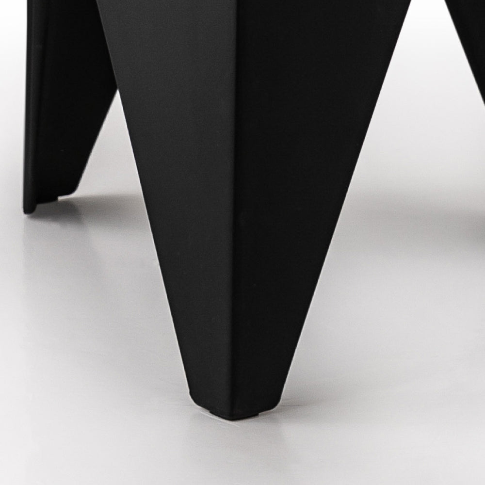 Arlo Puzzle Stackable Stools – Black – Set of 4