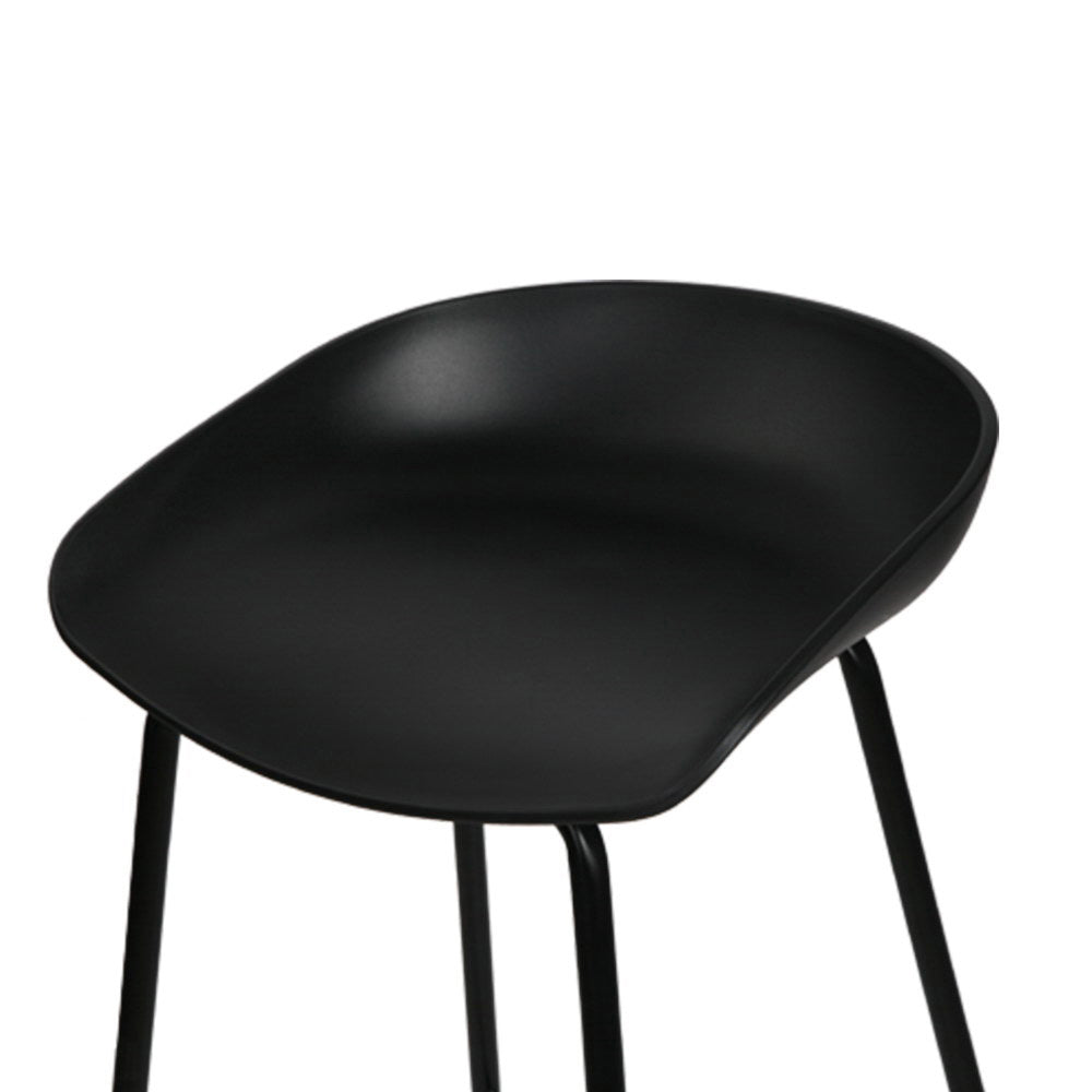 Kairos Metal Bar Stools – Black – Set of 2