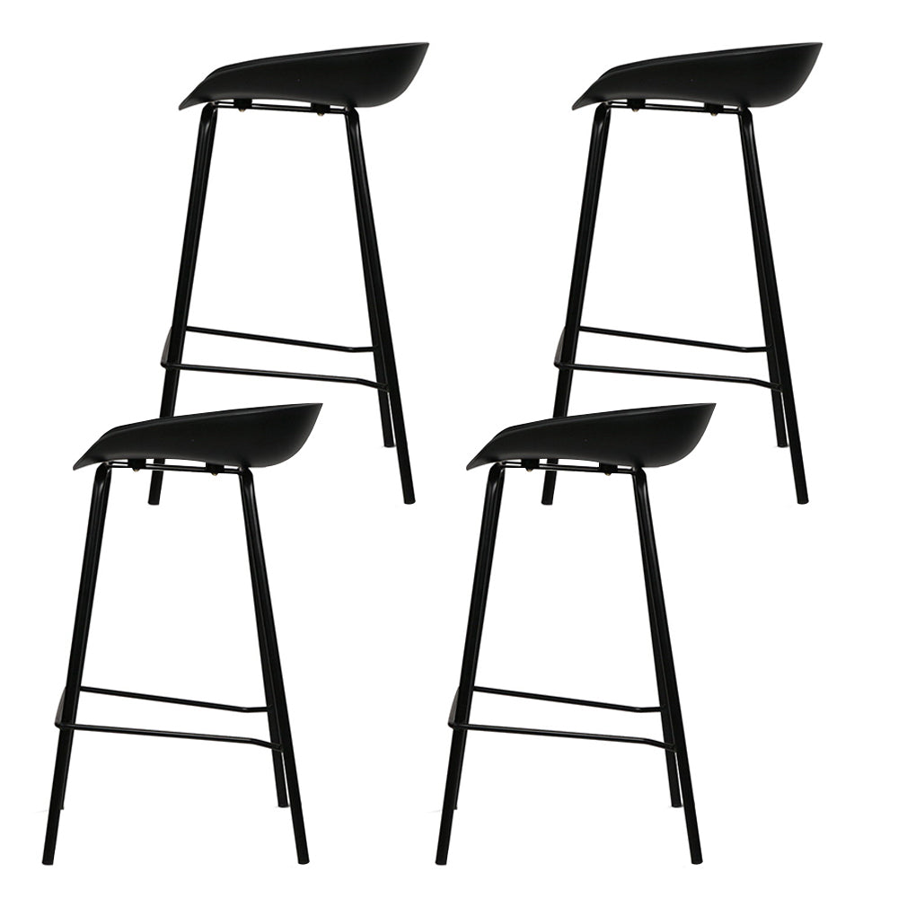 Kairo Metal Bar Stools – Black – Set of 4