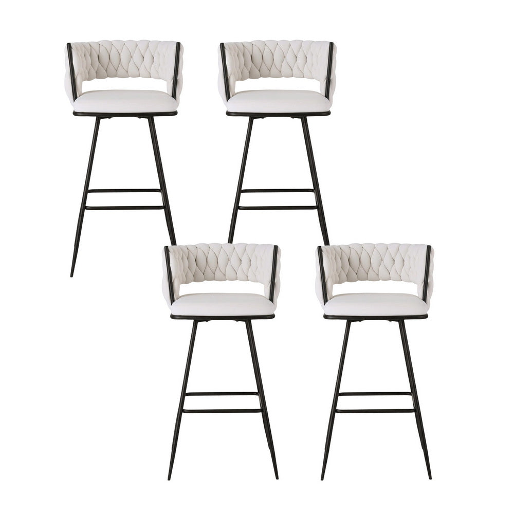 Arlo Bar Stools – Beige – Set of 4