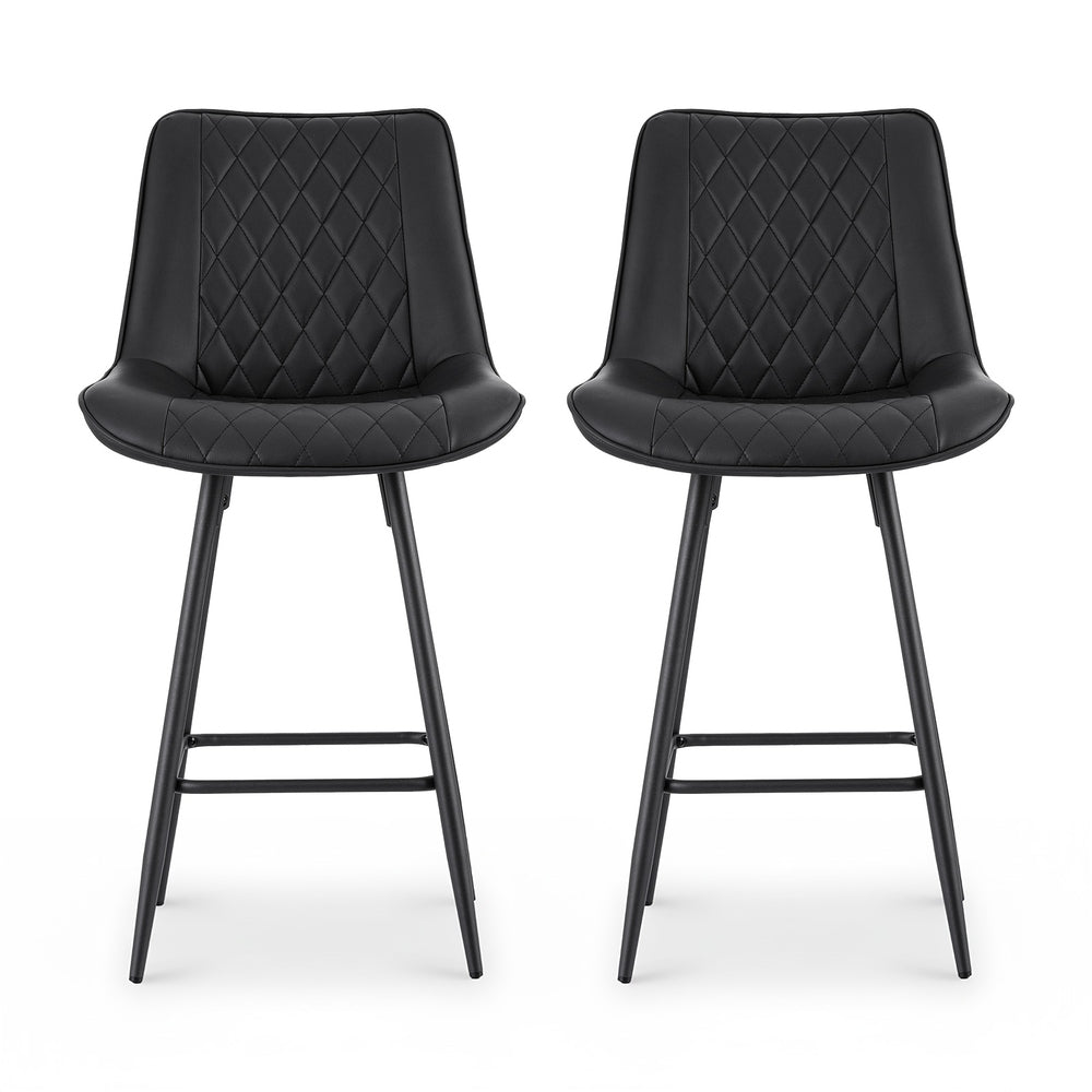 Arlo Bar Stools – Black – Set of 2
