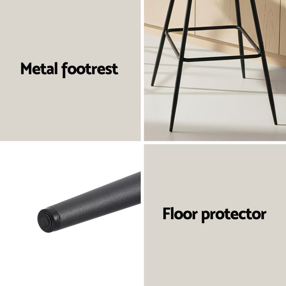 Arlo Bar Stools – Black – Set of 2