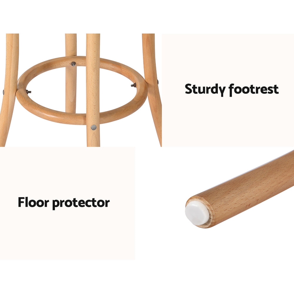 Valina Rattan Counter Stool – Pine – Single
