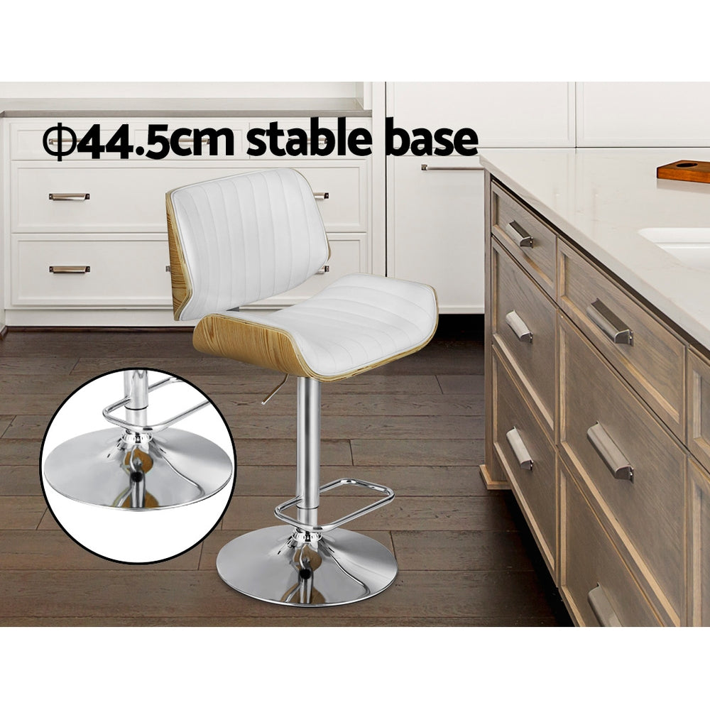 Meridian Gas Lift Swivel Bar Stool – White – Single