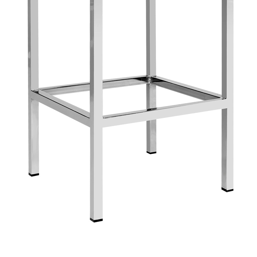 Fiora Backless Bar Stools – White – Set of 2