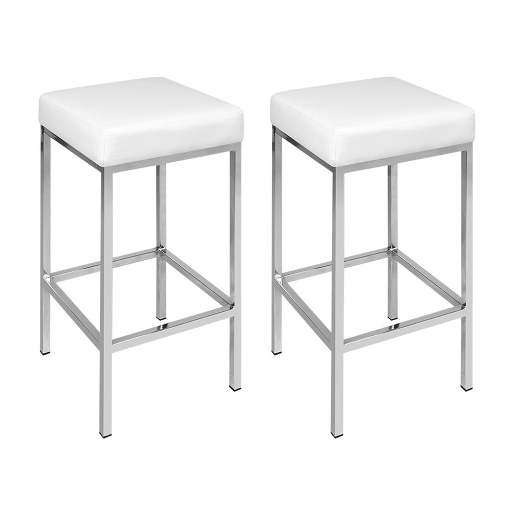 Marino Metal Bar Stools – White – Set of 4