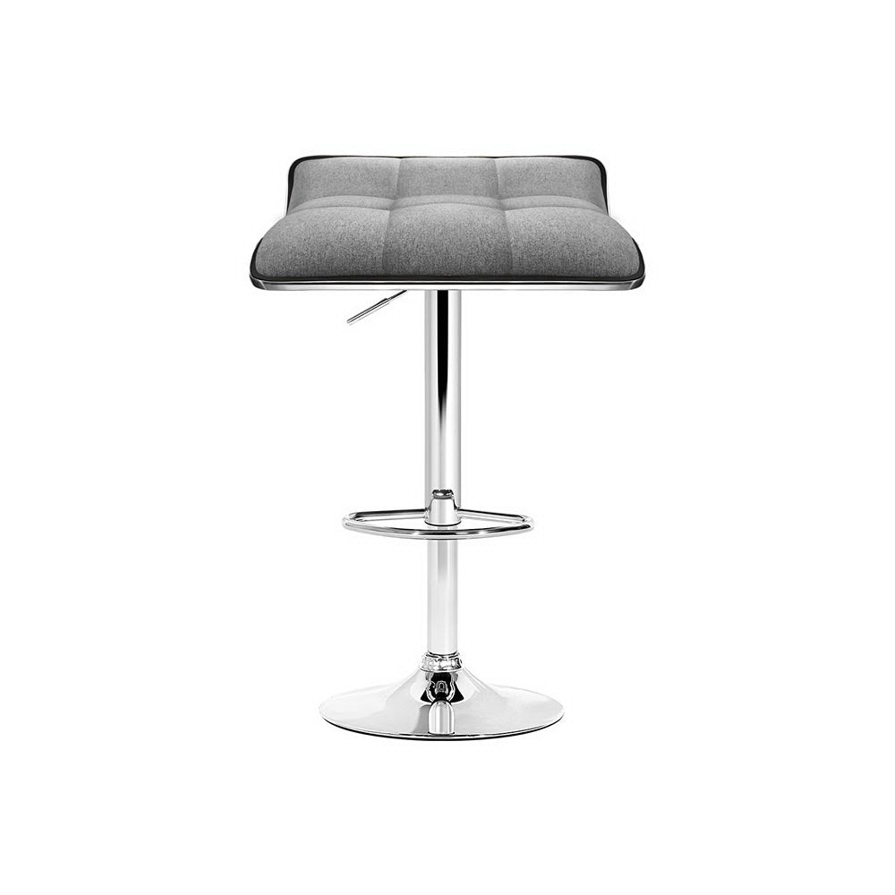 Linden Gas Lift Bar Stools – Grey – Set of 4