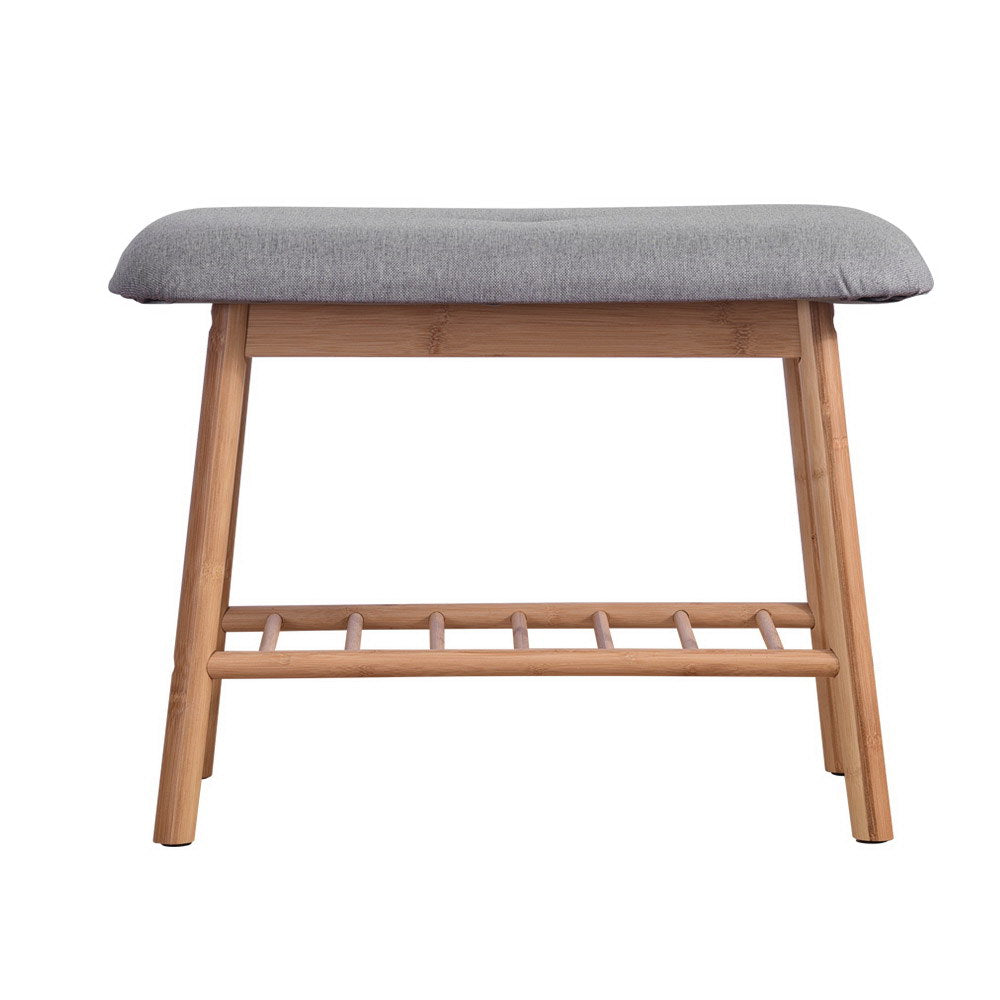 Kairo Shoe Storage Bench – Natural – 2 Pair Capacity